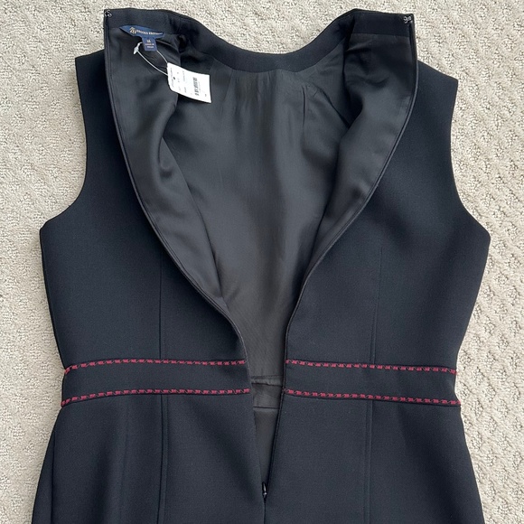 Brooks Brothers Floral Embroidered High Neck Wool Blend Sheath Dress 14 Classic - Picture 12 of 15